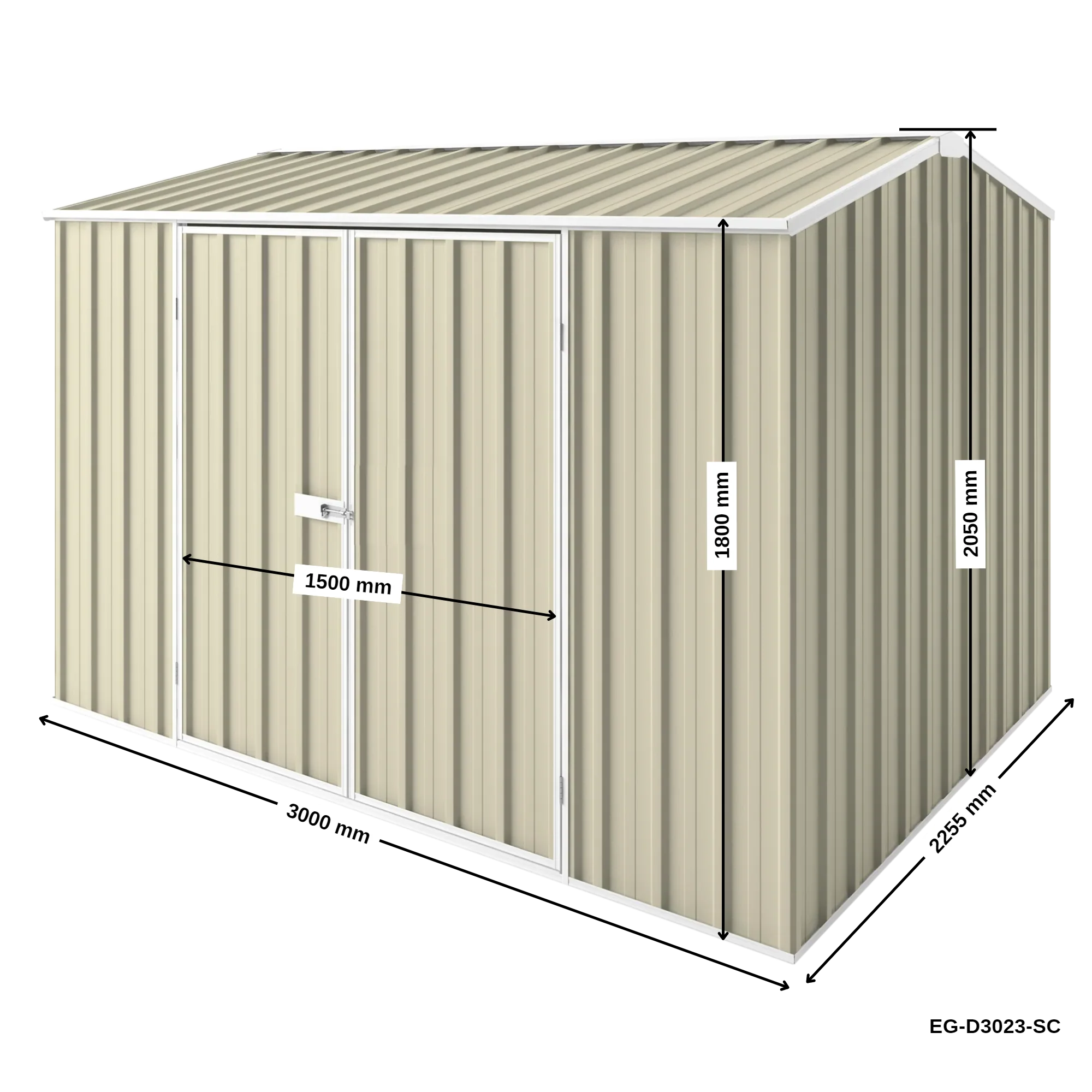 3m x 2.25m Gable Roof Garden Shed - Image 26