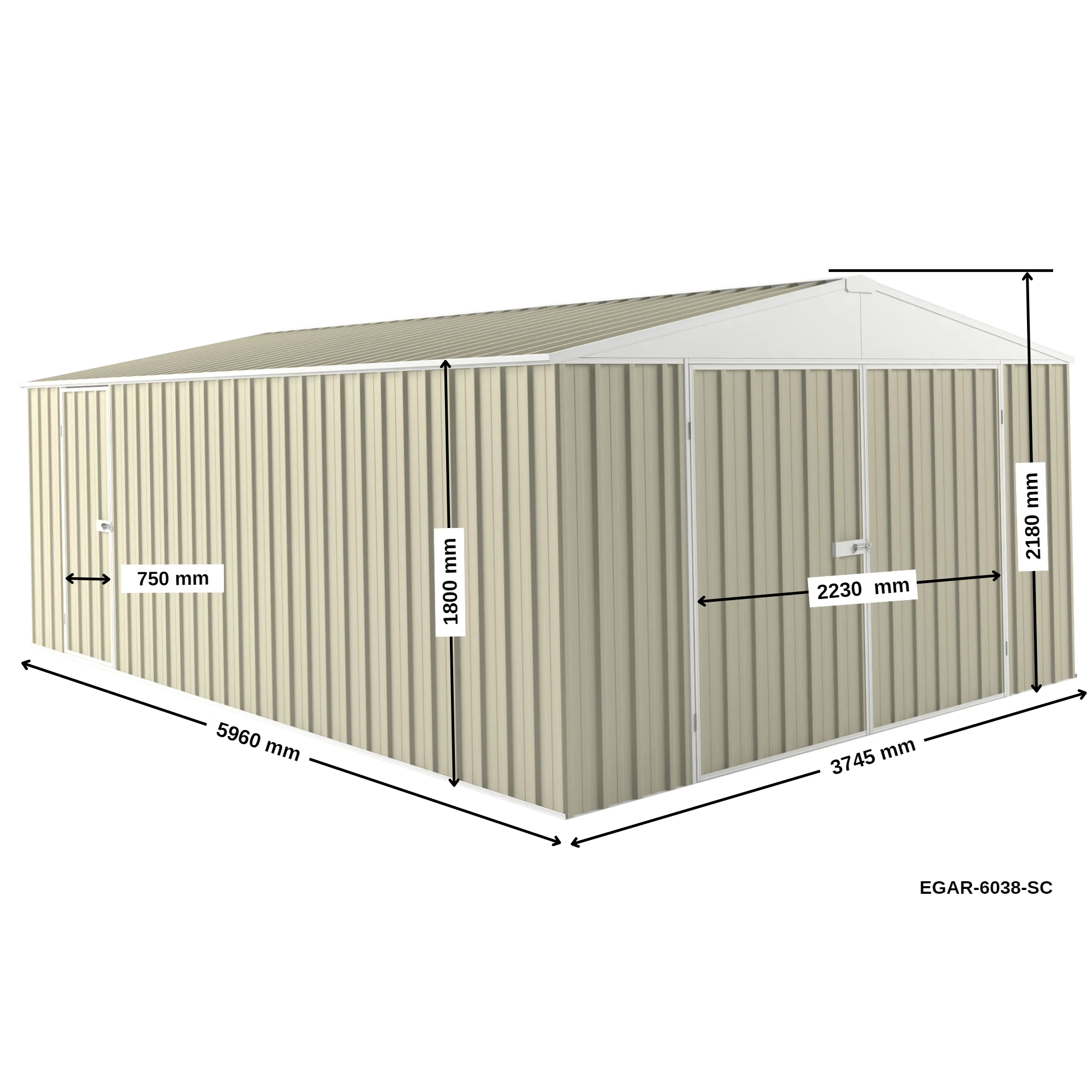 3.75m x 6m Garage Shed - Image 26