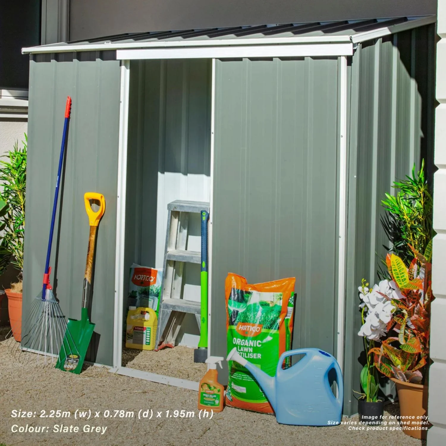 3.75m x 0.78m Narrow Slider Garden Shed - Image 15