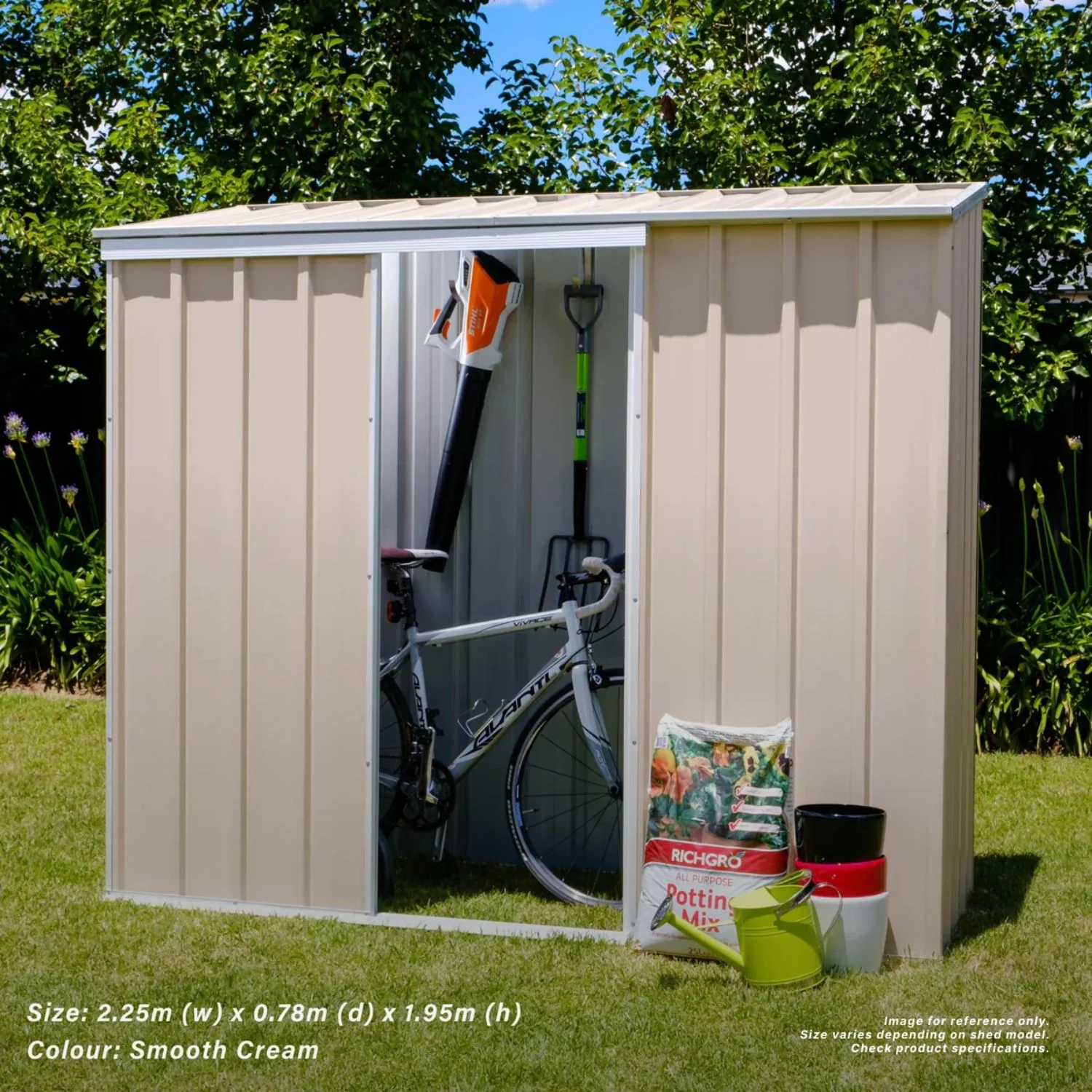 3.75m x 0.78m Narrow Slider Garden Shed - Image 16