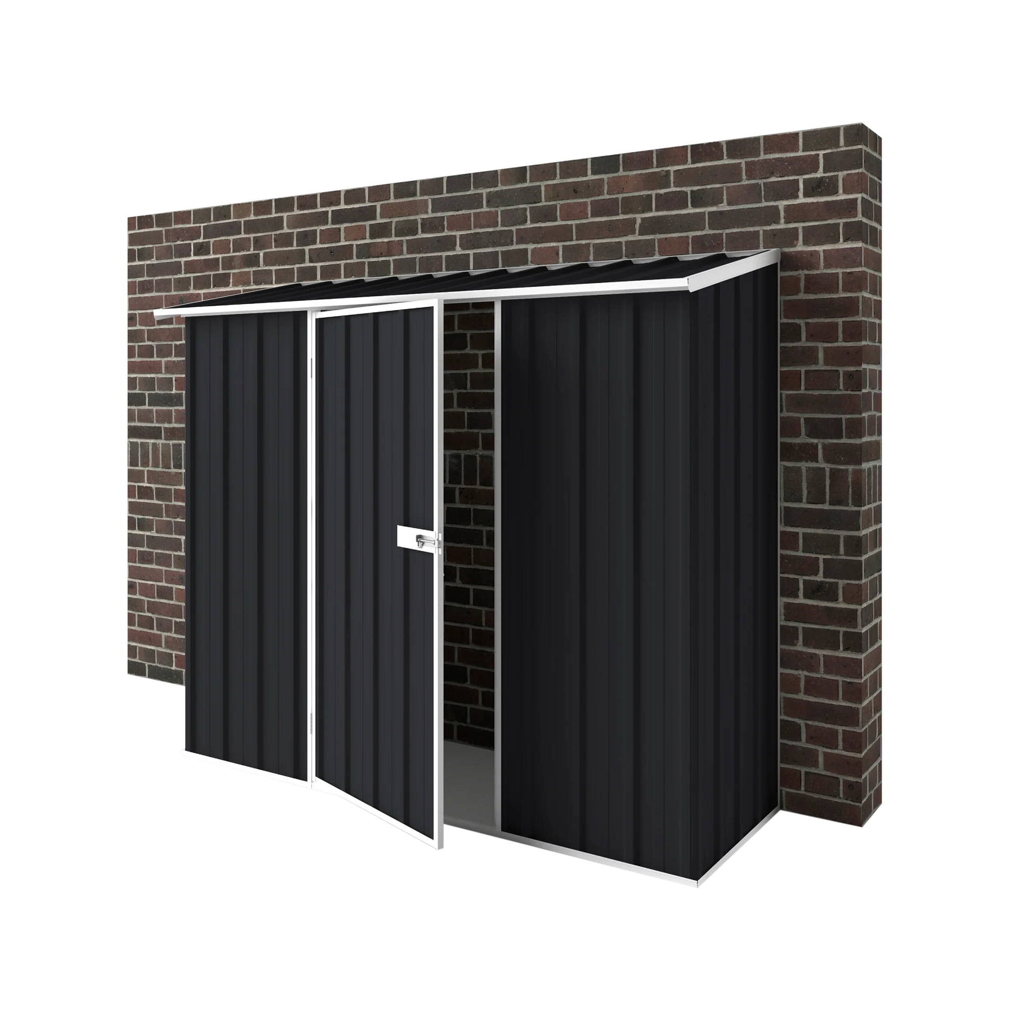 2.25m x 0.78m Off The Wall Garden Shed - Image 5