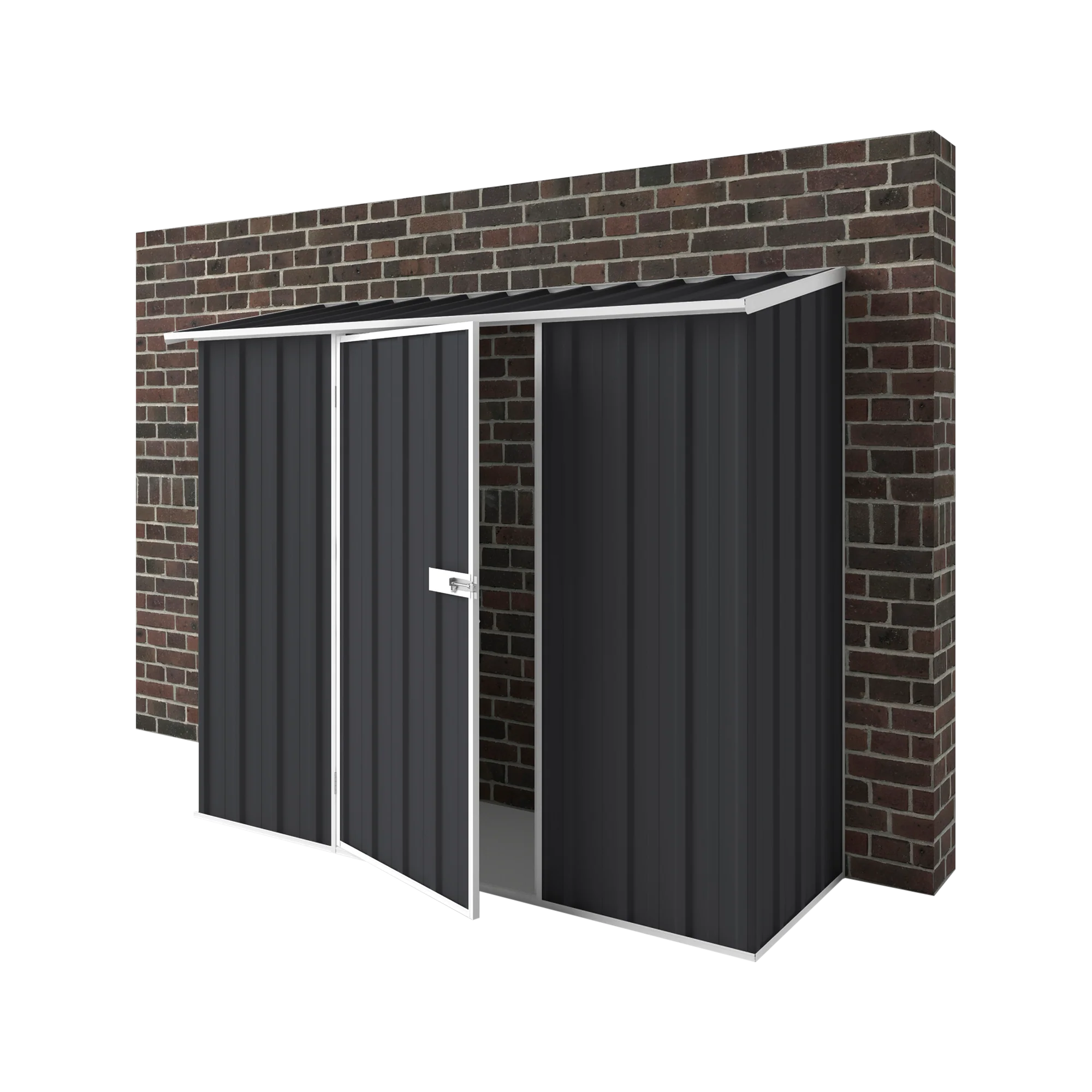 2.25m x 0.78m Off The Wall Garden Shed - Image 9
