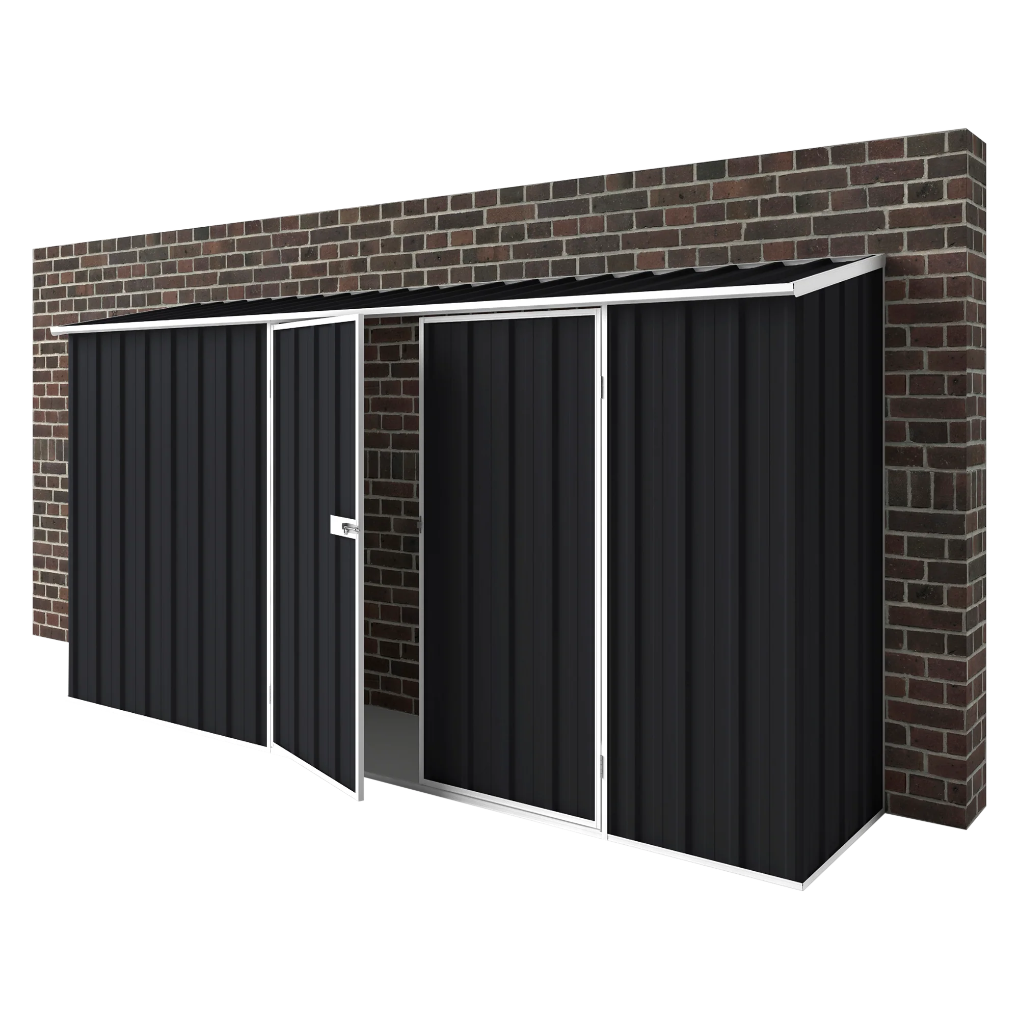 3.75m x 0.78m Off The Wall Garden Shed - Image 5