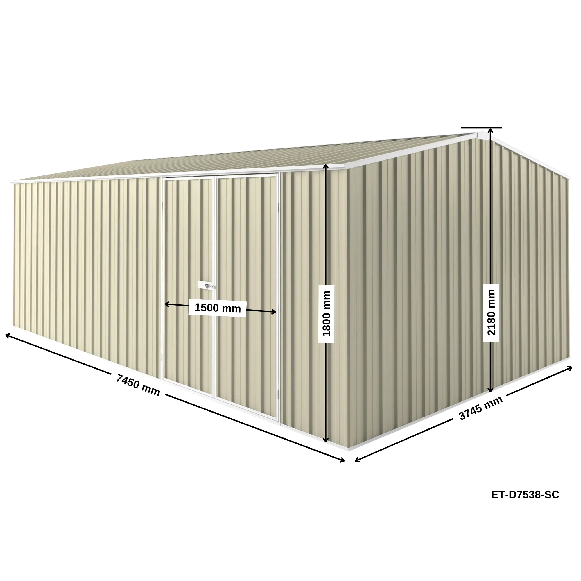 7.5m x 3.75m Workshop Shed - Image 25